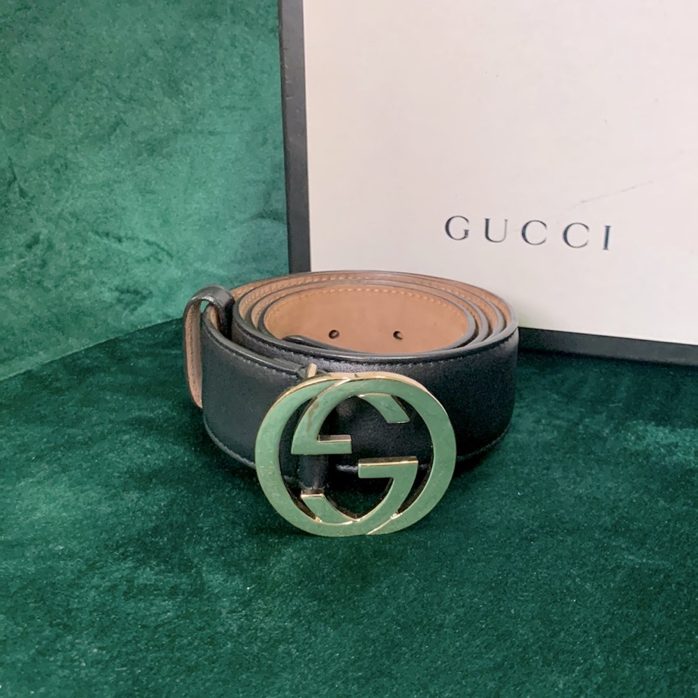 Authentic Gucci GG Leather Belt - Picture 3 of 7